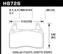 Hawk HB726U.582 - 2014 Chevrolet Corvette DTC-70 Front Brake Pads