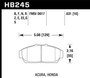 Hawk HB245F.631 - 94-01 Acura Integra (excl Type R)  HPS Street Front Brake Pads