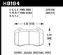 Hawk HB194W.665 - 96 & 00-02 Dodge Viper GTS/00-02 Viper RT 10 / 00 Ford Mustang SVT Cobra Race DTC-30 Brake Pads