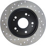 StopTech 127.40040L - 06-09 Honda Civic Ex/Si Slotted & Drilled Left Rear Rotor