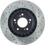 StopTech 127.40048R - 00-09 S2000 Slotted & Drilled Right Front Rotor