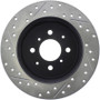 StopTech 127.40060L - 02-03 Honda Civic Si Hatchback Slotted & Drilled Left Rear Rotor