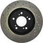 StopTech 128.40048R - 00-09 Honda S2000 Front Drilled Right Rotor