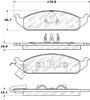 StopTech 305.06500 - Street Select Brake Pads - Front