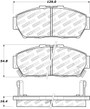 StopTech 308.06170 - Street Touring 93-95 Honda Civic Coupe Front Brake Pads