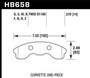 Hawk HB658G.570 - 06-13 Chevrolet Corvette Z06 DTC-60 Race Front Brake Pads (One Piece)