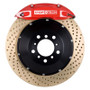 StopTech 83.260.0043.74 - 96-00 Dodge Viper Rear BBK Red ST-40 Calipers 328x28 Zinc Drilled Rotors
