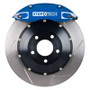 StopTech 83.895.4700.21 - 2015 VW GTI Front BBK w/ Blue ST-40 Caliper Slotted 355x32 2pc Rotor