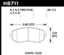 Hawk HB711Q.661 - DTC-80 13 Subaru BRZ/13 Legacy 2.5i/13 Scion FR-S Front Race Brake Pads