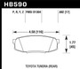 Hawk HB590P.682 - 08-10 Toyota Land Cruiser / 07-10 Tundra Super Duty Street Rear Brake Pads