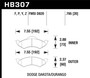 Hawk HB307P.795 - SuperDuty Disc Brake Pad