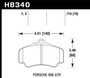 Hawk HB340F.710 - HPS Disc Brake Pad; 0.710 Thickness; Fits Porsche 996; GT3 Cup;