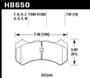 Hawk HB650F.730 - 09-11 Nissan GT-R HPS Street Front Brake Pads