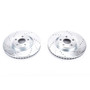 PowerStop AR85182XPR - Power Stop 15-19 Ford Edge Front Evolution Drilled & Slotted Rotors - Pair