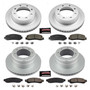 PowerStop CRK6546 - Power Stop 2012 Ford F-350 Super Duty Front and Rear Z17 Coated Brake Kit