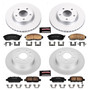 PowerStop CRK6960 - Power Stop 13-18 Nissan Sentra Front & Rear Z17 Evolution Geomet Coated Brake Kit