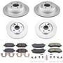 PowerStop CRK7035 - Power Stop 14-19 Nissan Rogue Front & Rear Z17 Evolution Geomet Coated Brake Kit