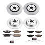 PowerStop CRK7416 - Power Stop 17-18 Lincoln Continental Front & Rear Z17 Evolution Geomet Coated Brake Kit