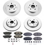 PowerStop CRK8167 - Power Stop 2019 Toyota Avalon Front & Rear Z17 Evolution Geomet Coated Brake Kit