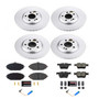 PowerStop CRK8546 - Power Stop 19-20 Mercedes-Benz C300 Front & Rear Z23 Evolution Sport Coated Brake Kit