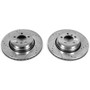 PowerStop EBR1024XPR - Power Stop 06-08 BMW 750i Rear Evolution Drilled & Slotted Rotors - Pair