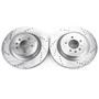 PowerStop EBR1426XPR - Power Stop 13-18 Land Rover Range Rover Rear Evolution Drilled & Slotted Rotors - Pair