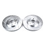 PowerStop EBR418XPR - Power Stop 90-93 Mercedes-Benz 300SL Front Evolution Drilled & Slotted Rotors - Pair