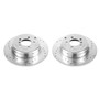 PowerStop EBR696XPR - Power Stop 03-05 Land Rover Range Rover Rear Evolution Drilled & Slotted Rotors - Pair