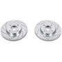 PowerStop JBR1191XPR - Power Stop 09-14 Nissan Cube Front Evolution Drilled & Slotted Rotors - Pair