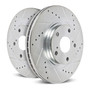 PowerStop JBR785XPR - Power Stop 94-96 Dodge Stealth Front Evolution Drilled & Slotted Rotors - Pair