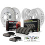 PowerStop K15070DK - Power Stop 97-98 Dodge Dakota Front & Rear Z23 Evolution Sport Brake Kit