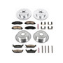 PowerStop K2188 - Power Stop 03-04 Dodge Dakota Front & Rear Z23 Evolution Sport Brake Kit