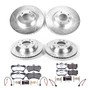 PowerStop K4500-26 - Power Stop 07-15 Audi Q7 Front & Rear Z26 Street Warrior Brake Kit