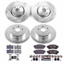 PowerStop K6929 - Power Stop 14-15 Lexus IS350 Front & Rear Z23 Evolution Sport Brake Kit