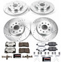 PowerStop K7908-26 - Power Stop 16-18 Cadillac CT6 Front & Rear Z26 Street Warrior Brake Kit