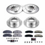 PowerStop K8027 - Power Stop 2016 Ford F-350 Super Duty Front & Rear Z23 Evolution Brake Kit