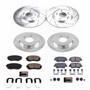 PowerStop K8284 - Power Stop 18-19 Hyundai Elantra GT Front & Rear Z23 Evolution Sport Brake Kit