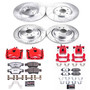 PowerStop KC2862-26 - Power Stop 14-15 INFINITI Q60 Front and Rear Z26 Street Kit w/Cals