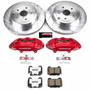 PowerStop KC5305-26 - Power Stop 08-14 Subaru Impreza Rear Z26 Street Warrior Brake Kit w/Calipers