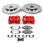 PowerStop KC6496-36 - Power Stop 13-20 Nissan Pathfinder Front Z36 Truck & Tow Kit w/Cals