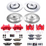 PowerStop KC7231 - Power Stop 15-19 Ford Edge Front & Rear Z23 Evolution Sport Brake Kit w/Calipers