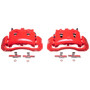 PowerStop S4744 - Power Stop 98-02 Dodge Ram 2500 Van Front Red Calipers w/Brackets - Pair