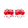 PowerStop S4880A - Power Stop 07-10 Chevrolet Cobalt Front Red Calipers w/Brackets - Pair