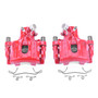 PowerStop S6284B - Power Stop 12-17 Ford Focus Rear Red Calipers w/Brackets - Pair