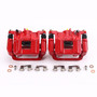 PowerStop S6446 - Power Stop 11-17 Honda Odyssey Rear Red Calipers w/Brackets - Pair