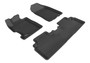 3D MAXpider L1HD01201509 - 2006-2011 Honda Civic Sedan Kagu 1st & 2nd Row Floormat - Black