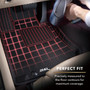 3D MAXpider L1JP01021509 - 2014-2020 Jeep Cherokee Kagu 2nd Row Floormats - Black