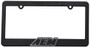 AEM Induction 10-400W-1 - AEM License Plate Frame - Black w/ White Lettering