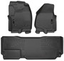 Husky Liners 99721 - 2012.5 Ford SD Super Cab WeatherBeater Combo Black Floor Liners (w/o Manual Trans Case)