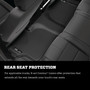 Husky Liners 53141 - 08-15 Buick Enclave / 07-15 GMC Acadia X-Act Contour Black Front Seat Floor Liners
